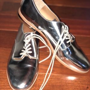 Calvin Klein Metallic Oxfords